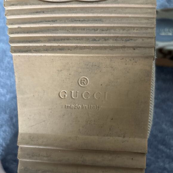 Gucci Supreme Jumbo GG Monogram Platform Slide Sandal Camel Canvas Maxi Size 39 - Picture 15 of 16